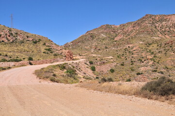 Western style landscape, Cabo de Gata, Rodalquilar, Almeria, Spain