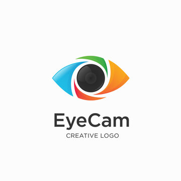 Media Camera. Eye camera logo