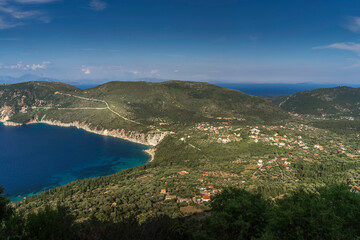 View from Exogi village, Ithaka island, Greece