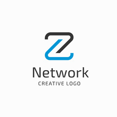 line letter z logo, Z symbol design vector