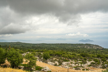 Amazing view Ithaca island, Greece