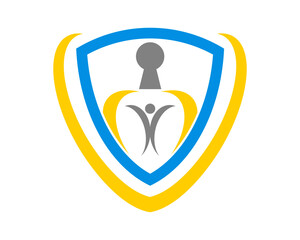 Lock shield with safe people inside