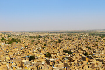 Overview of the city Of Jaisalmer in Rajasthan India