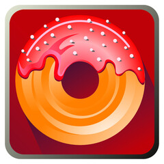 vector illustration of an abstract background with donut