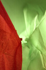 red and green paper