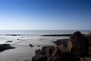 Diu, beautiful view of Arabian Sea from the INS Khukri memorial in Diu, Union territory of Daman and Diu, India