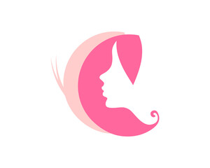 Butterfly wings with woman face inside