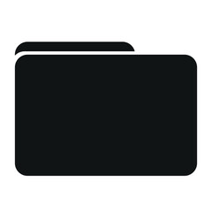 Folder icon vector isolated on white background