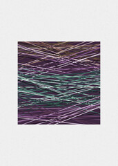 Dark Olive color Crossing lines generativeart style colorful illustration