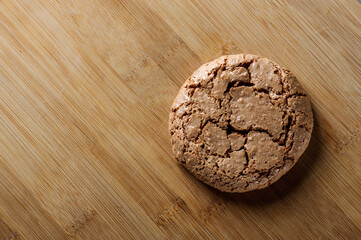 shortbread cookies with tea. A sweet snack for tea. Mendal cookie.