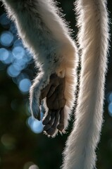 Close-up of hand and tail of a sifaka lemur © Stefano 