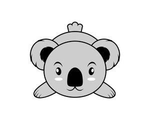 Little cute koala sleepy