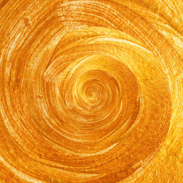 Spiral Gold Paint Background