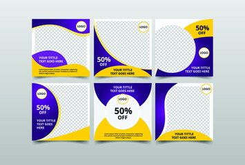 Business Social Media banner Template. Promotional web banner for social media. Elegant sale and discount promo. Anyone can use This Design Easily - Vector