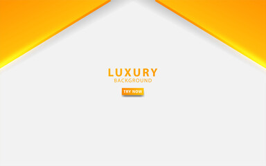luxury abstract yellow background banner design with gold line. Overlap layers with paper effect. digital template.
