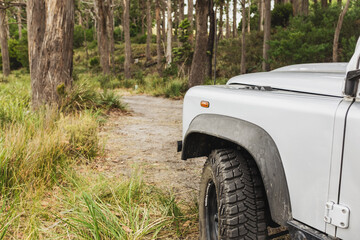4x4 vehicle on an off road track