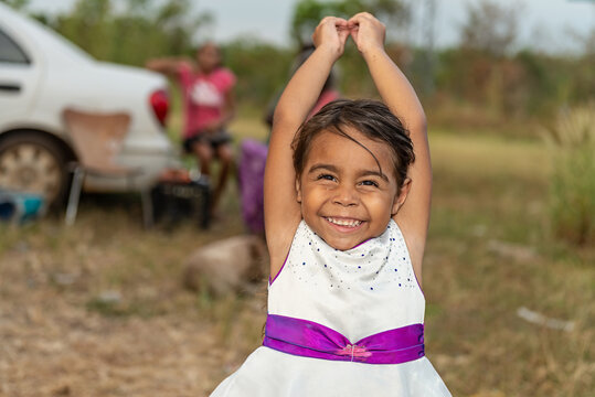 Aboriginal child playing
