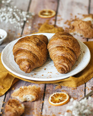 croissant on a plate