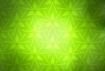 Light Green, Yellow vector background with polygonal style. Illustration with set of colorful triangles. Pattern for commercials.