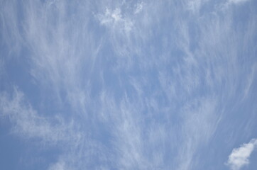 blue sky with a cloud.