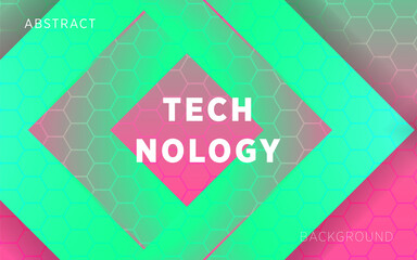 modern 3d abstract gradient background banner design. in hexagon texture.