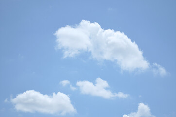 blue sky with a cloud.