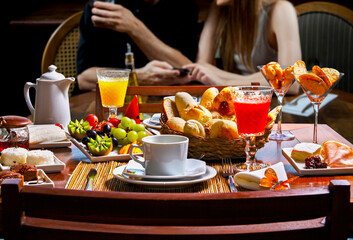 Breakfast at the hotel