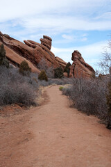 Hiking Trail at Red Rocks Park in Denver, Colorado
