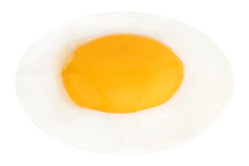fried egg isolated on white background with clipping path