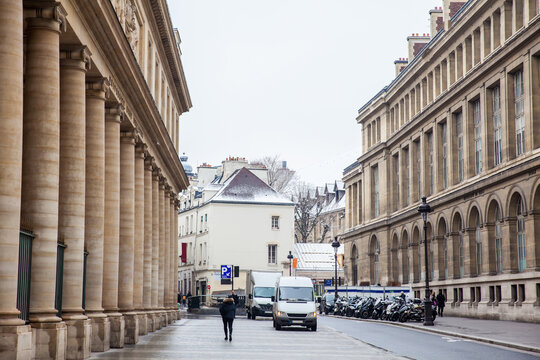 Street of the School of Medicine in Paris France