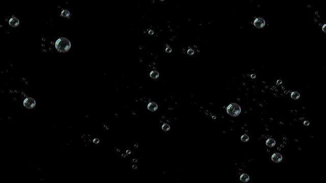 Water bubbles floating in the air, Alpha PNG