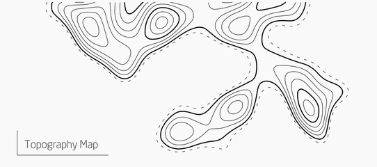 Contours vector topography. Geographic topography vector illustration. . Map on land vector terrain. Elevation graphic contour height lines. Topographic map.