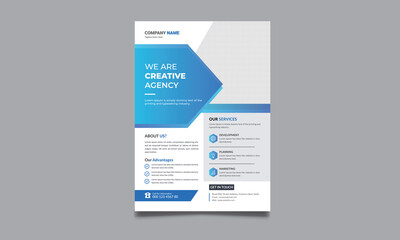 Modern business flyer template-corporate business flyer template-Creative business flyer template