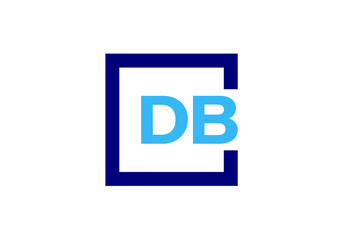 Initial Monogram Letter D B Logo Design Vector Template. D B Letter Logo Design
