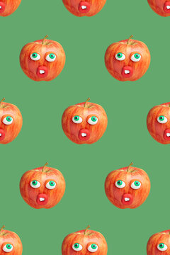 Pattern of apple face