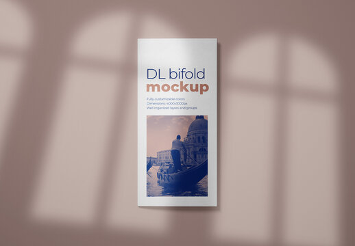 Realistic Bifold Brochure Mockup for Creative Design and Branding Projects