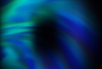 Dark BLUE vector layout with bent lines. Geometric illustration in abstract style with gradient.  A new texture for your  ad, booklets, leaflets.