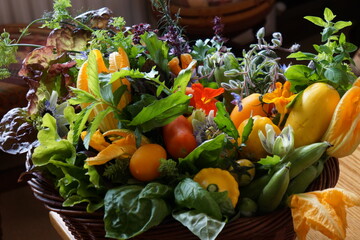 vegetable basket as beautiful as flower basket