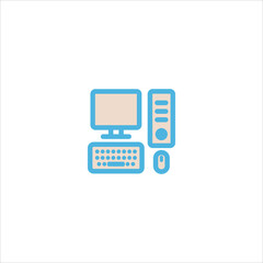 computer icon flat vector logo design trendy