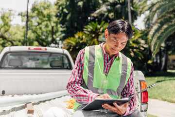 Worker Reading