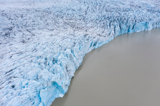 Aerial View of Fjalls&radic;&deg;rl&radic;&ge;n Glacier Lagoon