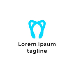 Abstract Dental Logo Design Template