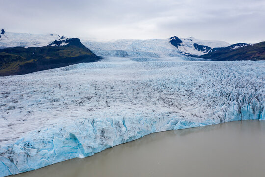 Aerial View of Fjalls&radic;&deg;rl&radic;&ge;n Glacier Lagoon
