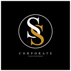 ss letter logo corporate. ss vector logo. bussines logo design