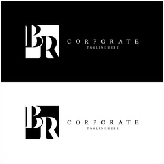 br letter logo corporate. br vector logo. bussines logo design