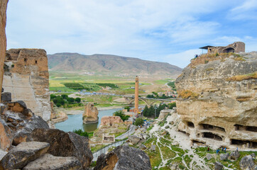 
historic Hasankeyf walls, ancient caves and creeks await protection by unesco. habitat