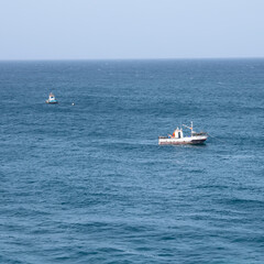 motor boat on the sea