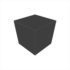 cube icon vector on white background. EPS10