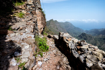Rocky, beautiful landscape of Cape Verde