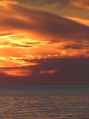 Fototapeta premium sunset over the ocean